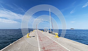 Pier of the port of Cavo, Elba Island photo